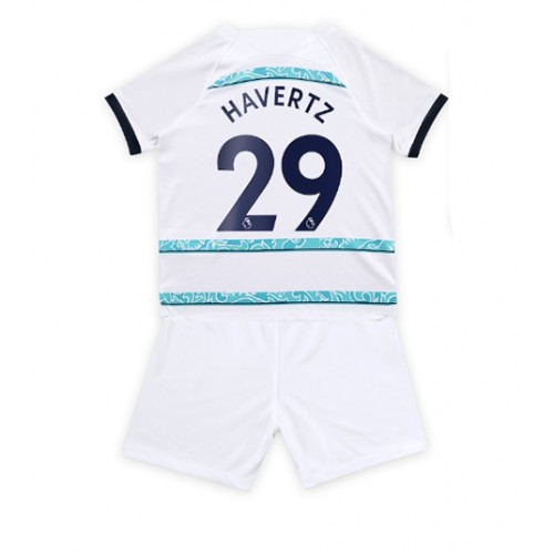 Fotbalové Dres Chelsea Kai Havertz #29 Dětské Venkovní 2022-23 Krátký Rukáv (+ trenýrky)